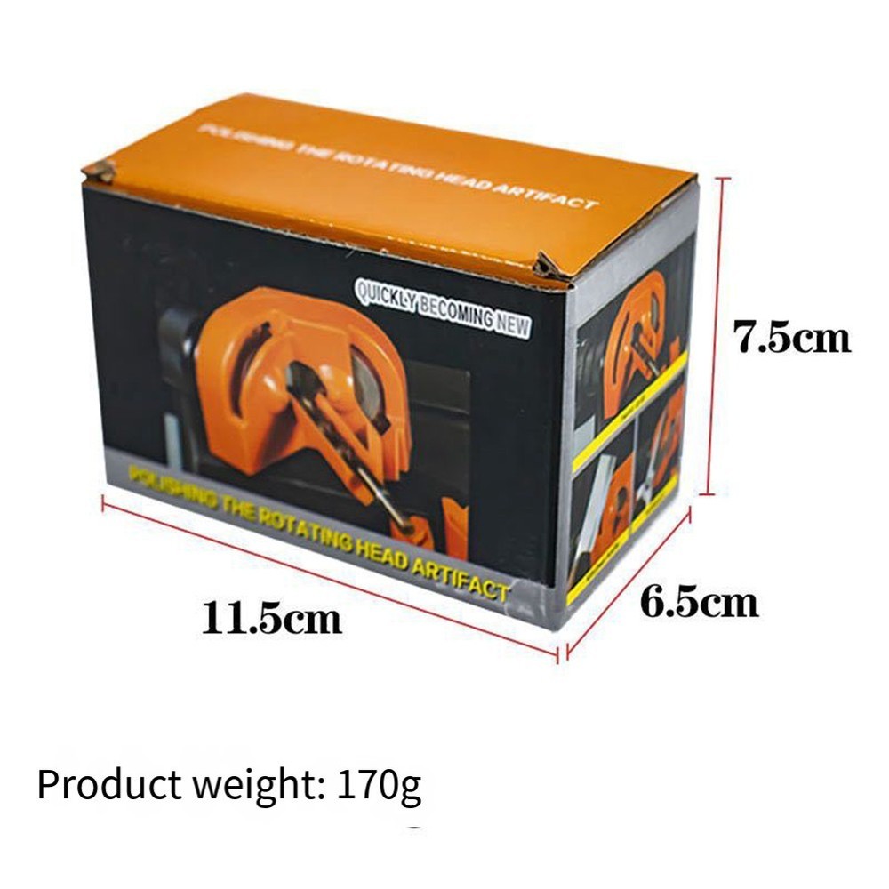 Portable Electric Drill Bit Sharpener with Two Grinding Wheels for Rapid Use