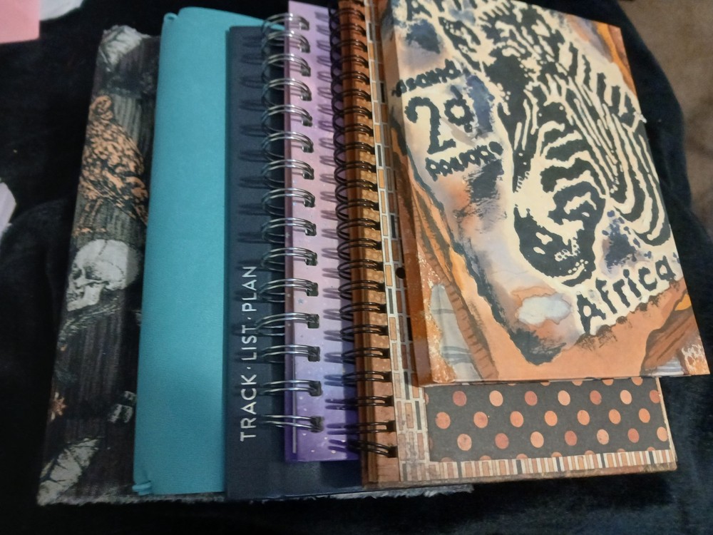 6 VARIOUS JUNK JOURNAL FRONT AND BACK COVERS