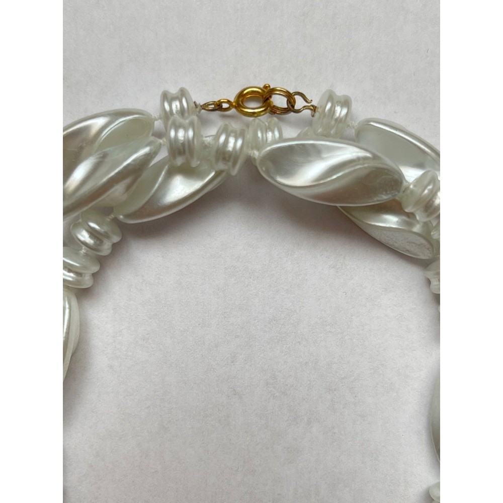 Amazing White Vintage Long Necklace