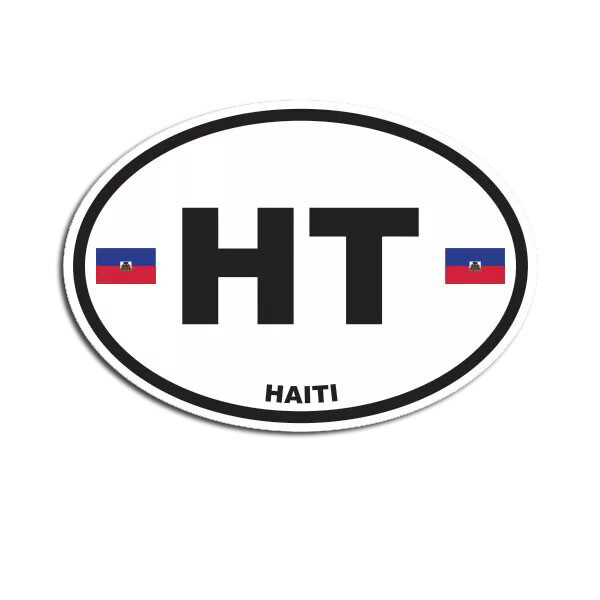 Haiti Oval Sticker
