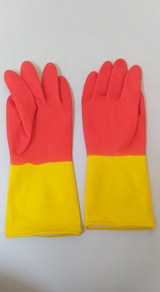 Durable, Stretchable, Waterproof Rubber Plastic Gloves for Kitchen