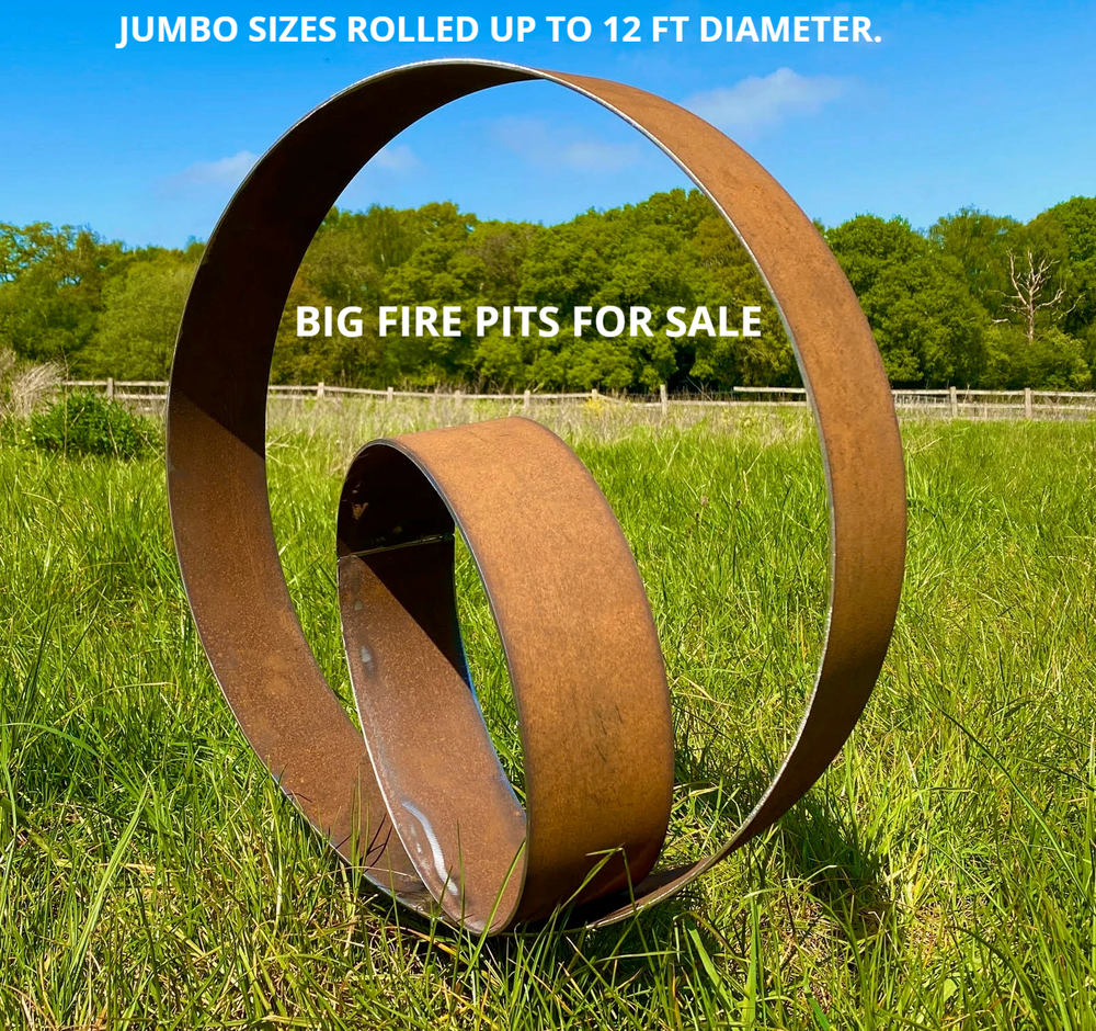 Fire Pit Campfire Ring 72" Diameter x 12" Deep Extra Large