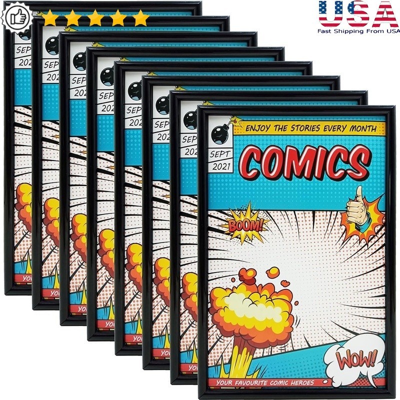 Comic Book Frame Display Holder Lightweight Easy Use Protection Wall Tabletop