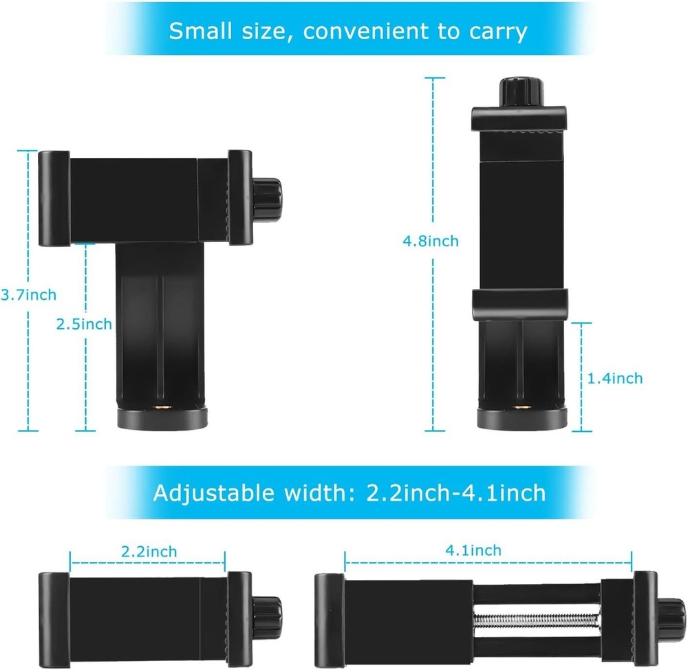 Durable Smartphone Tripod Holder - Versatile Rotatable Design for Photographers