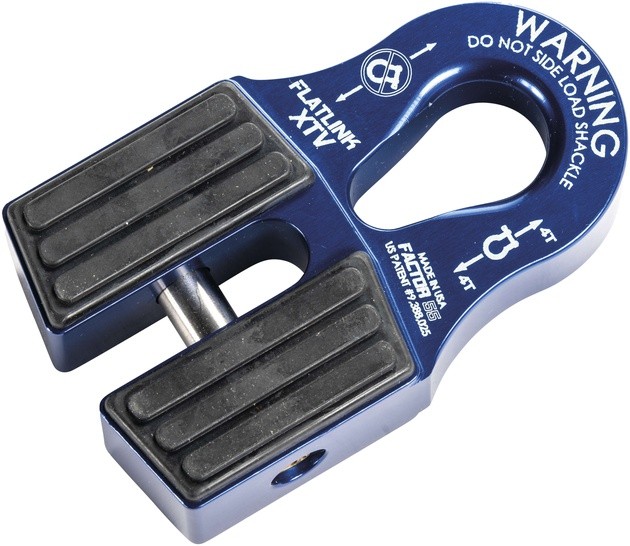 Factor 55 Flatlink XTV Winch Shackle Mount Blue