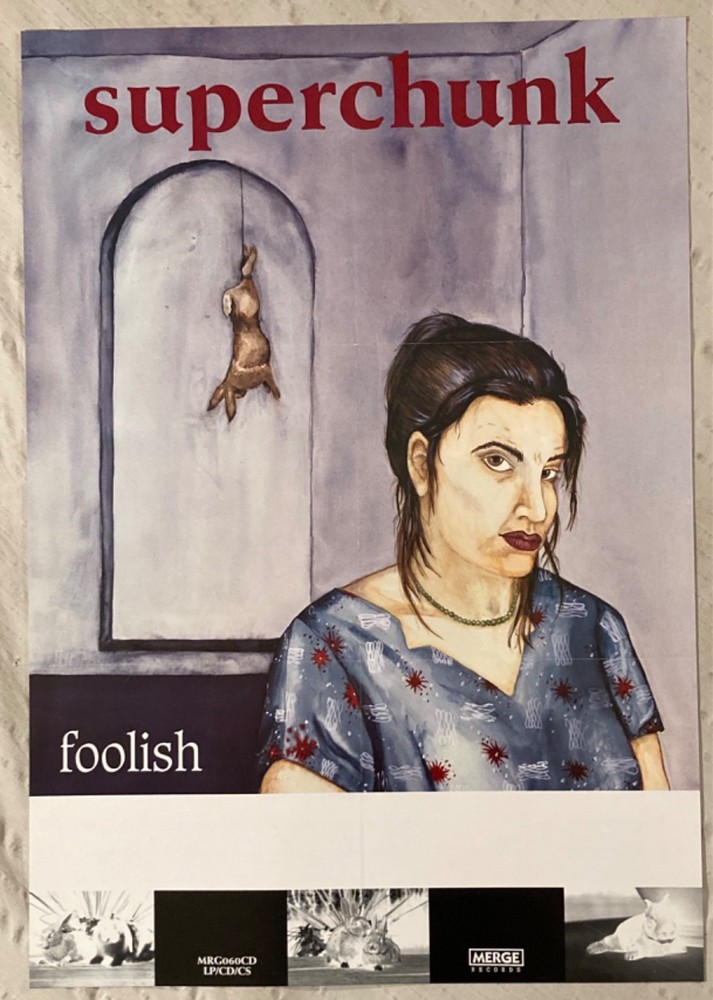 Superchunk 1994 Promo Poster Foolish Merge Records H