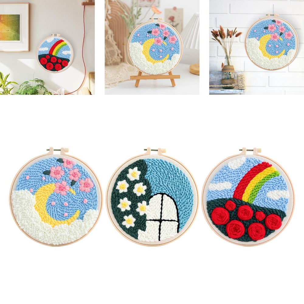 Punch Embroidery Starters Instructionswork for Kids Adults