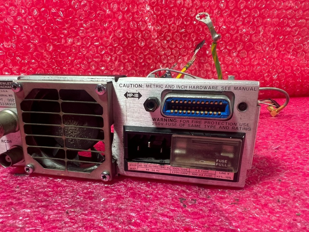 HP 438A Power Meter Rear Panel