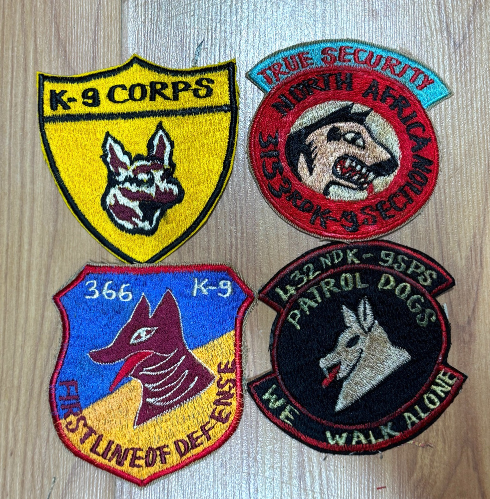 3 plus 1 , Patch , k9 , 34th , usn , arvn , 366th patrol dogs patch , patch ,
