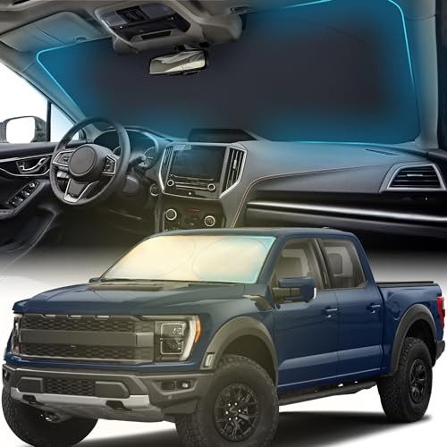 Car Sun Shade for Windshield, Reflective Windshield Sunshade, 240T Polyester,