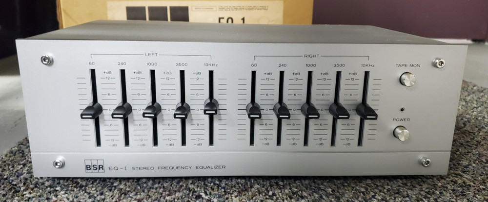 BSR EQ-I Stereo Frequency Equalizer Cleaned & Servived. Works Great! L@@K!