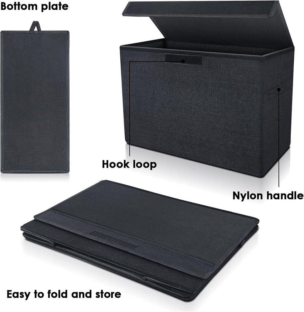 Cotton Linen Comic Book Short Box - Sturdy & Spacious Storage Solution