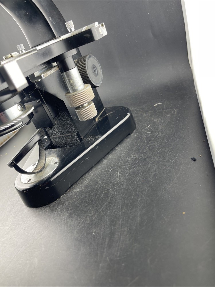 Ernst Leitz Wetzlar Binocular Microscope • Germany • 4 Objectives • Vintage Lab
