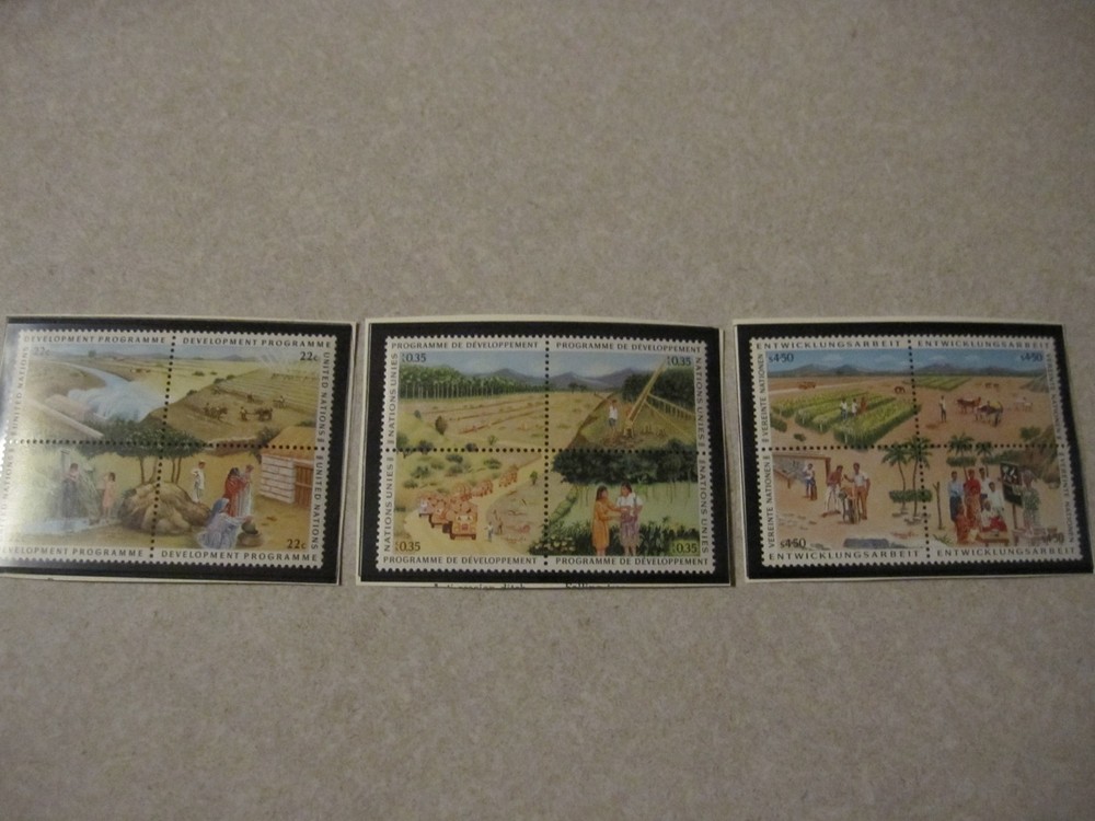 United Nations 1986 Development Program All 3 Offices MNH