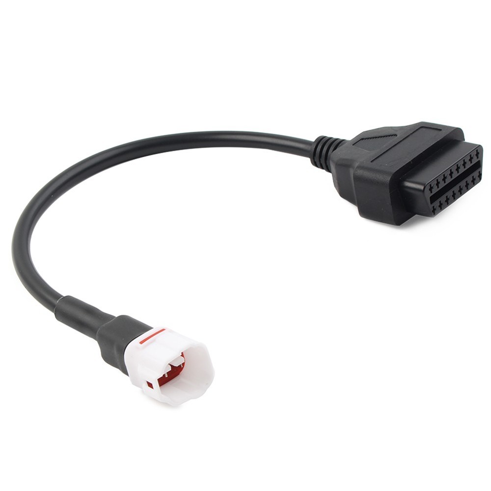 Motorcycle 4 Pin to OBD2 Diagnostic Tool Code Reader Adapter Cable For Yamaha
