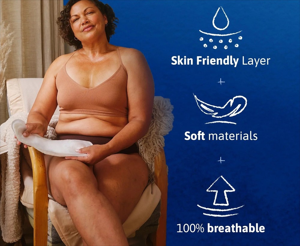 Sensitive Care Extra Coverage Moderate Absorbency Incontinence Pad,Long,180Count