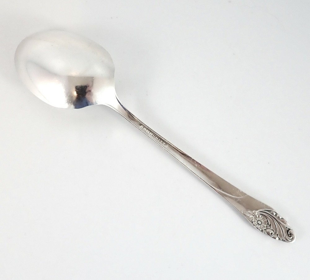 Evening Star Sugar Spoon Oneida Community Silverplate 1950