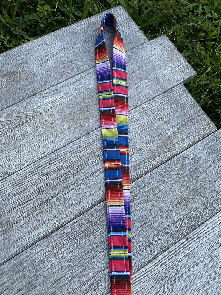 Serape ID Badge Holder Keychain