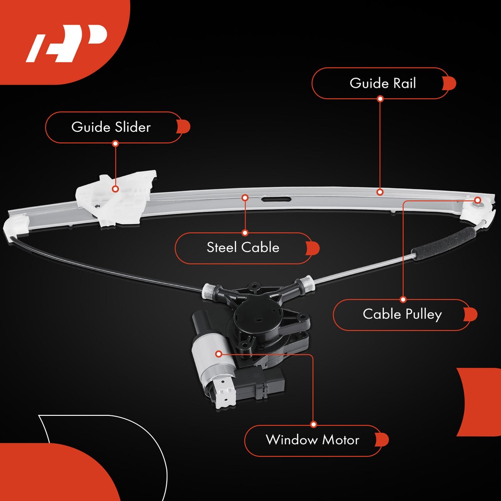 Window Regulator with Express Up & Down Front Right for Mazda CX-7 2007-2012 SUV