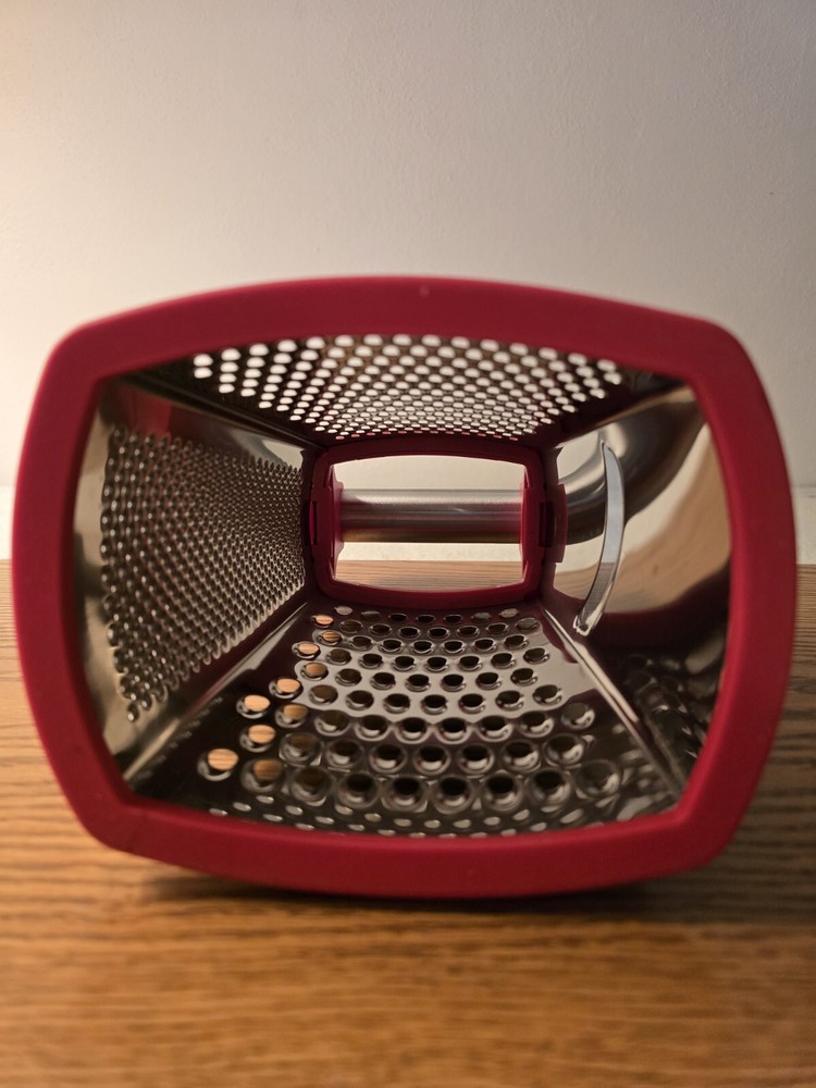 Box Grater, Four Sided, Unbranded, Stainless, Assorted Size Grating, Never Used