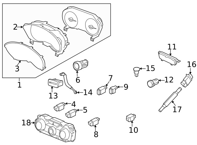 Genuine Subaru Sun Load Sensor 73730AG010