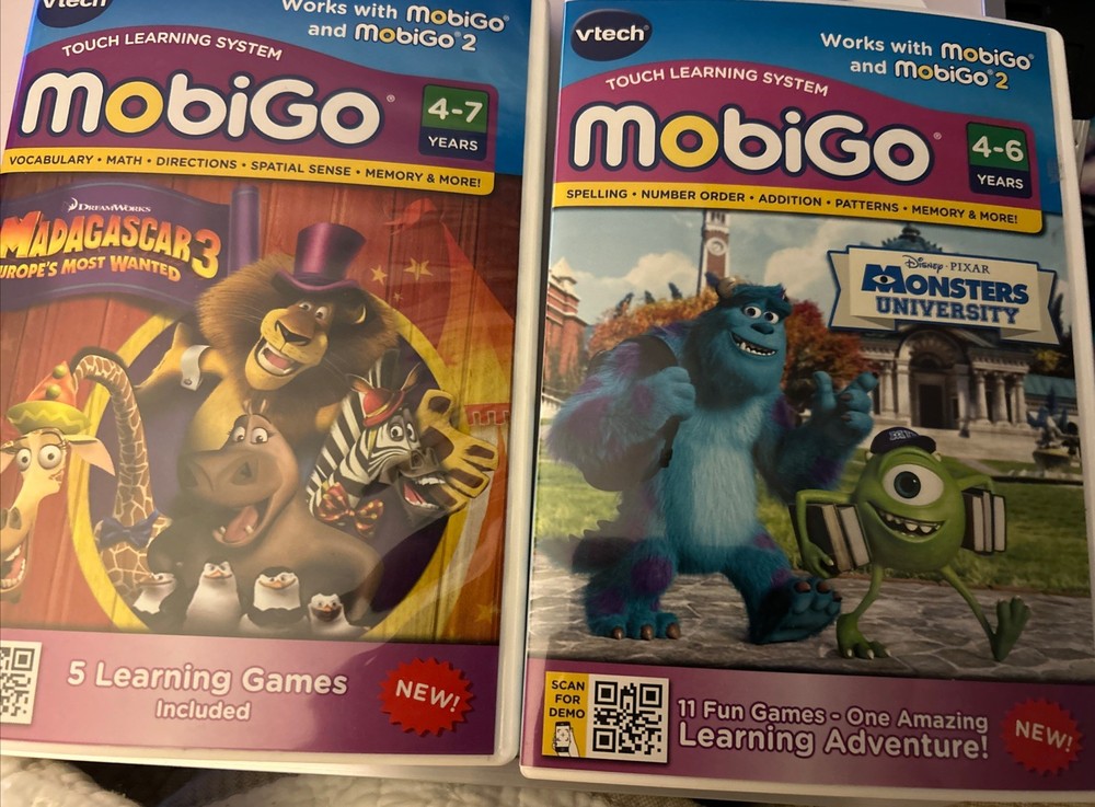 VTech MobiGo Touch Learning System Software - Monsters University Madagascar 3