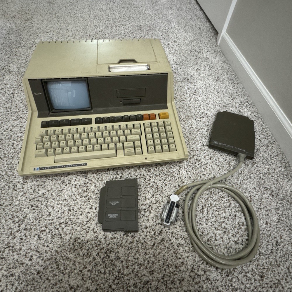 Vintage HP 85 series Computer Hewlett Packer With ROM Drawer and HP-IB Interface