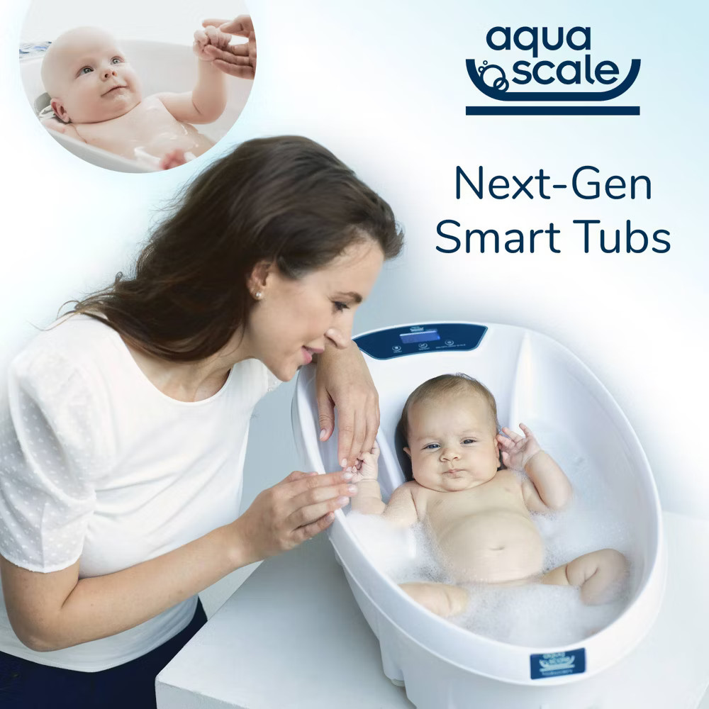 Baby Patent Aqua Scale 3-in-1 Digital Scale Water Thermometer and Infant Tub