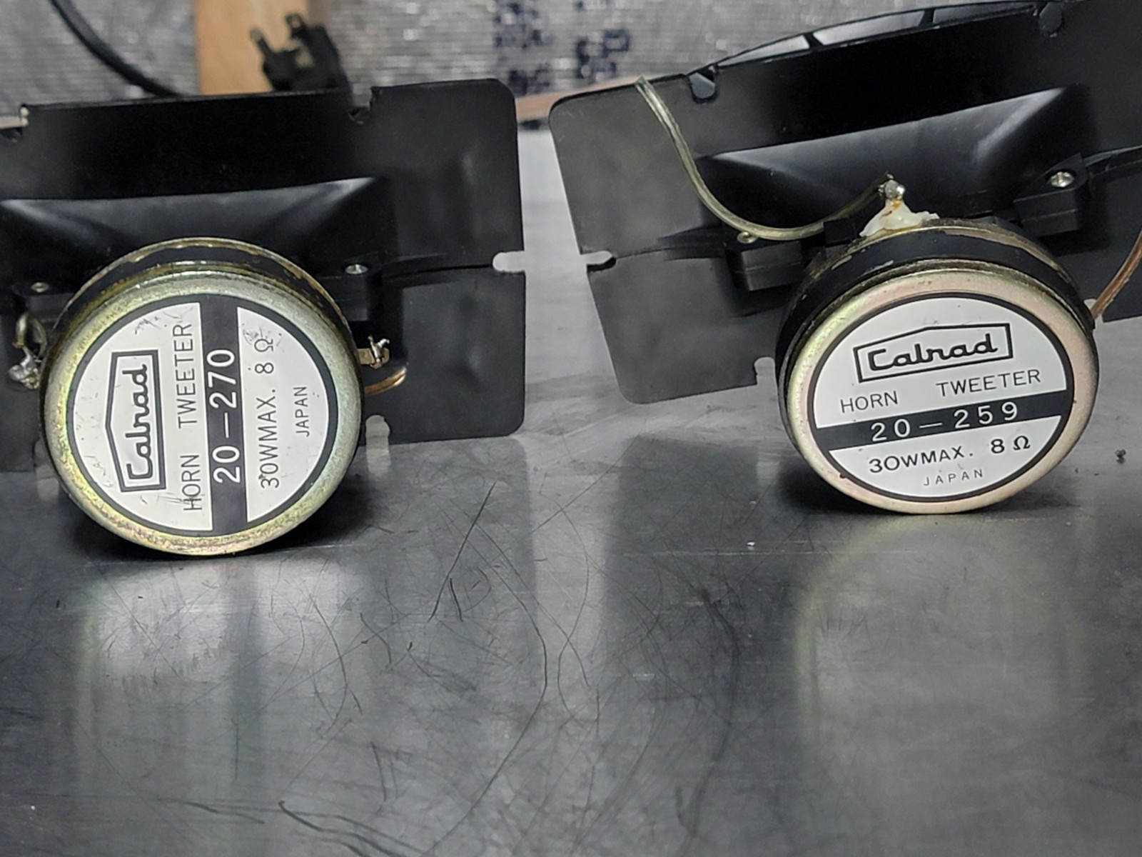 2 Calrad Multicellular Horn Tweeters 30w 20-259, 20-270 Multicell 10 Cell Driver