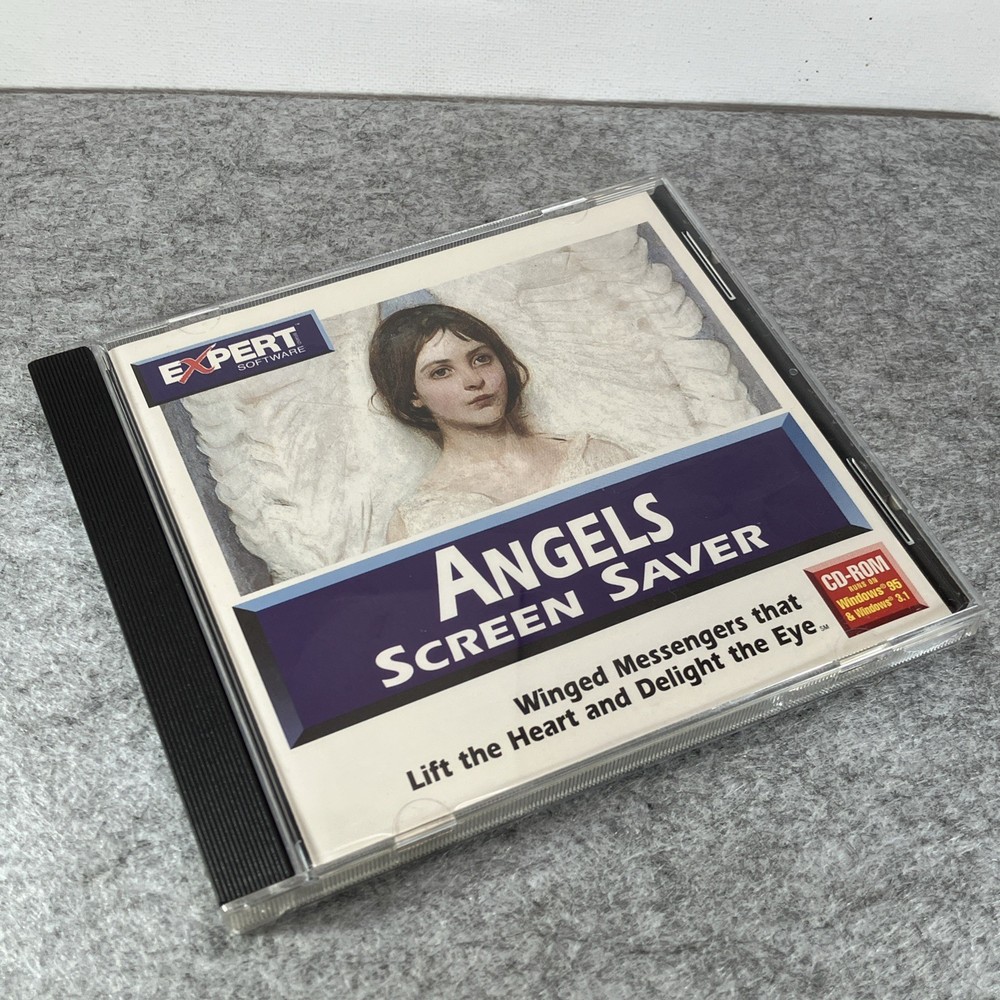 Expert Software - Angels Screen Saver CD 1997 Windows 95 Software Mint Disc