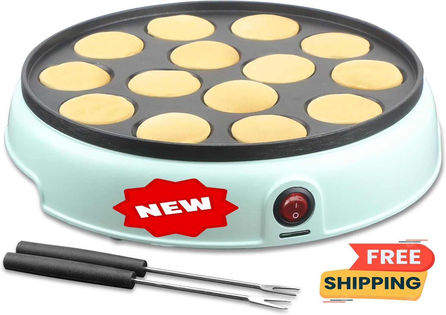 Máquina para hacer mini panqueques, plancha holandesa para mini panqueques, sart