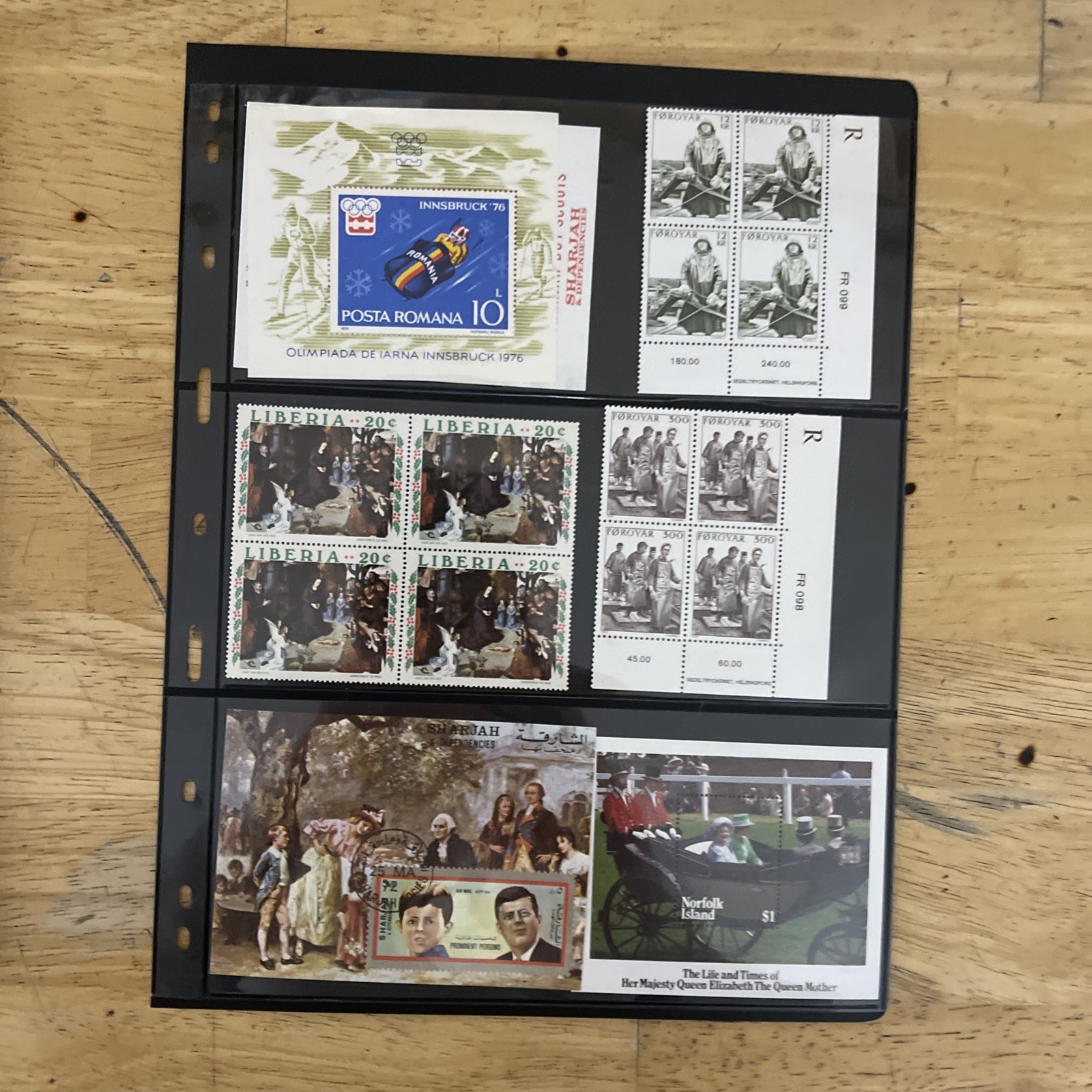 Lot of new and used stamps from all over the world. Off Paper.