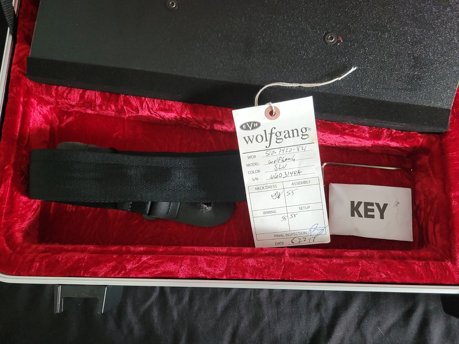 2013 EVH Wolfgang USA Silver, with Case