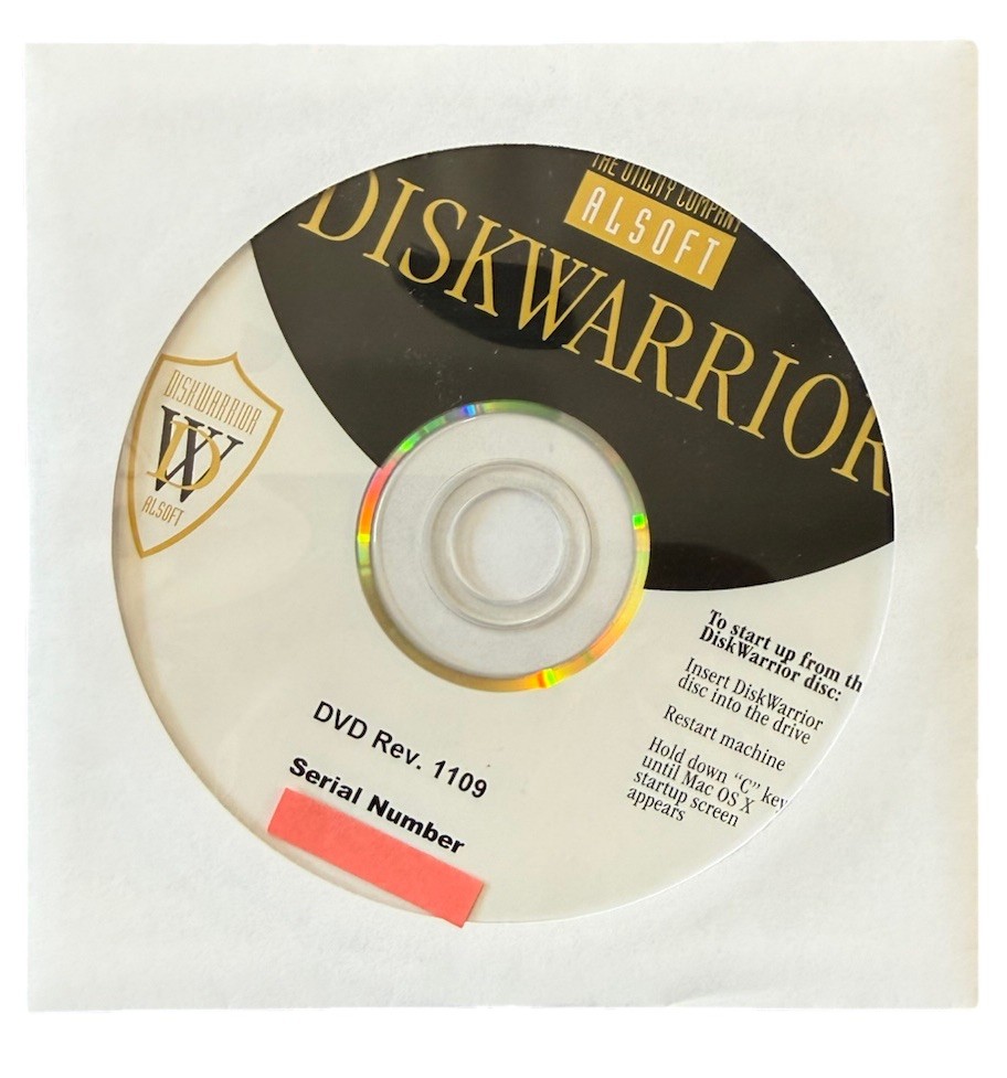 Alsoft DiskWarrior v4 Mac Disk Utility - COMPLETE IN BOX - Rev 1109 MINT CD