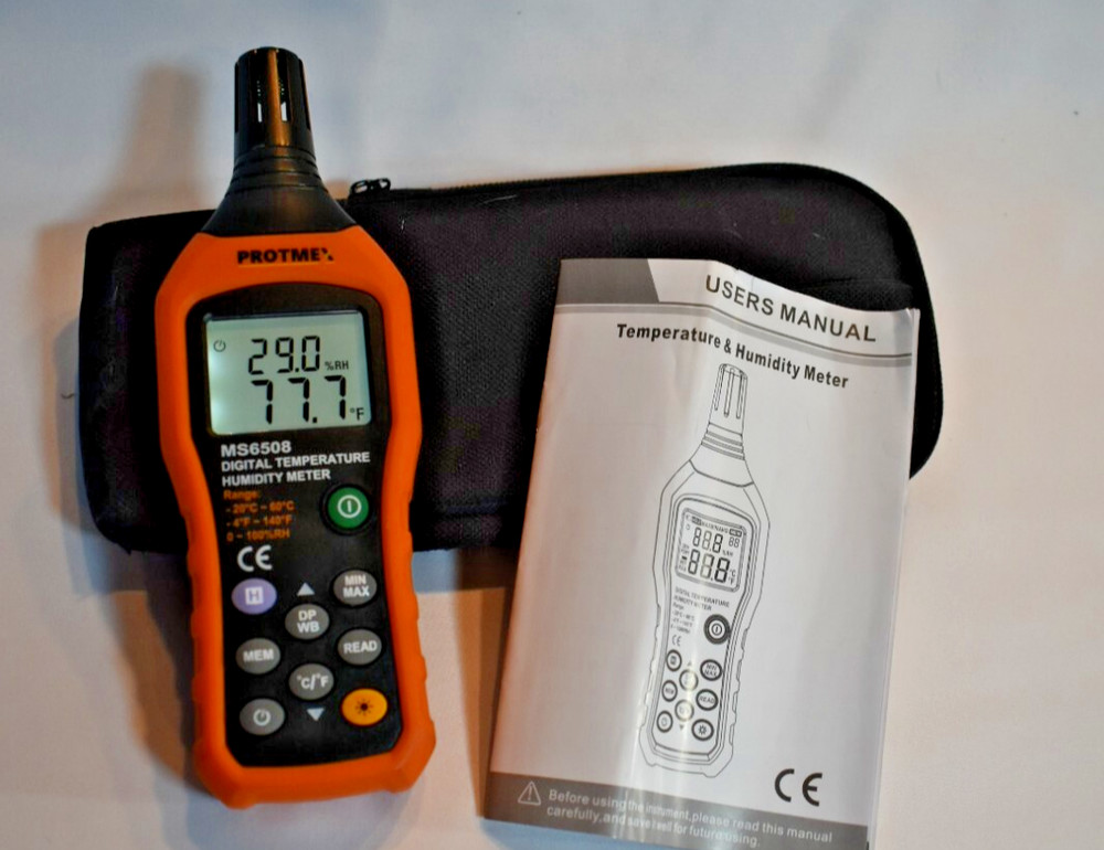 Protmex Digital Temperature Humidity Meter, MS6508