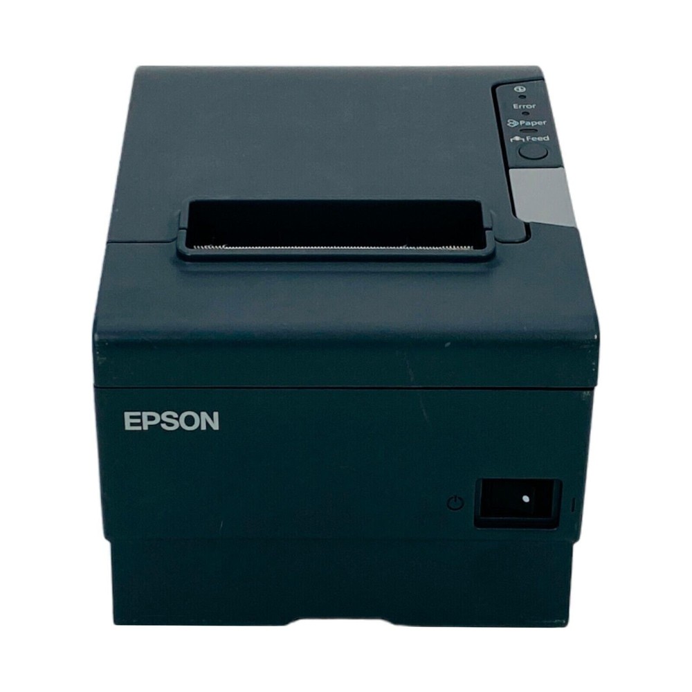 Epson TM-T88V POS Compact Thermal Receipt Printer USB Serial w/ Adapter TESTED
