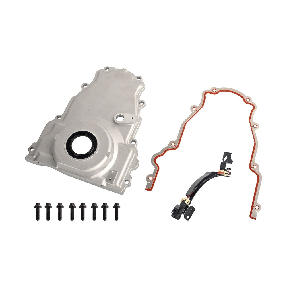 Engine Front Timing Cover w/ Cam Sensor Harness Wire For Chevy LS2 LS3 Gen IV