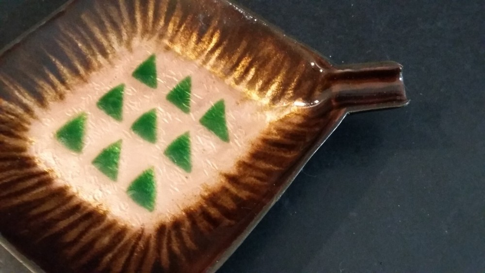 Enamel on Copper small ashtray
