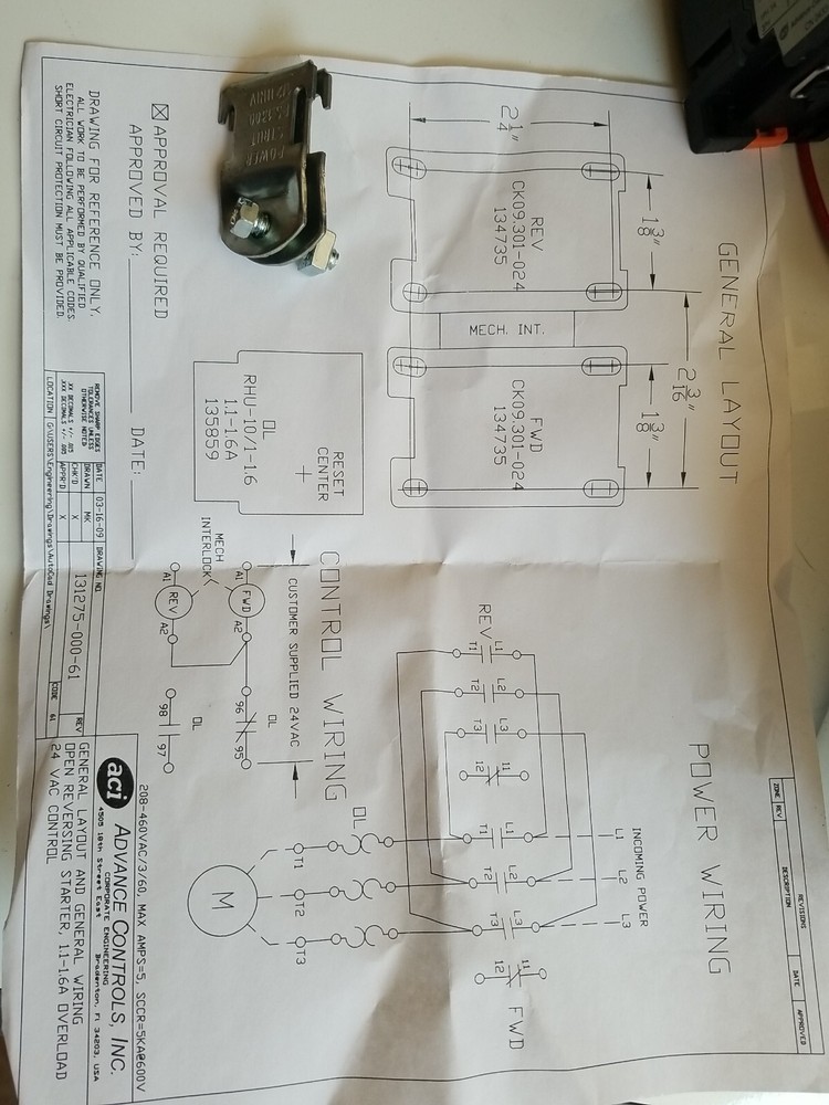 ACI ELECTRICAL CONTROLS Part# 131275