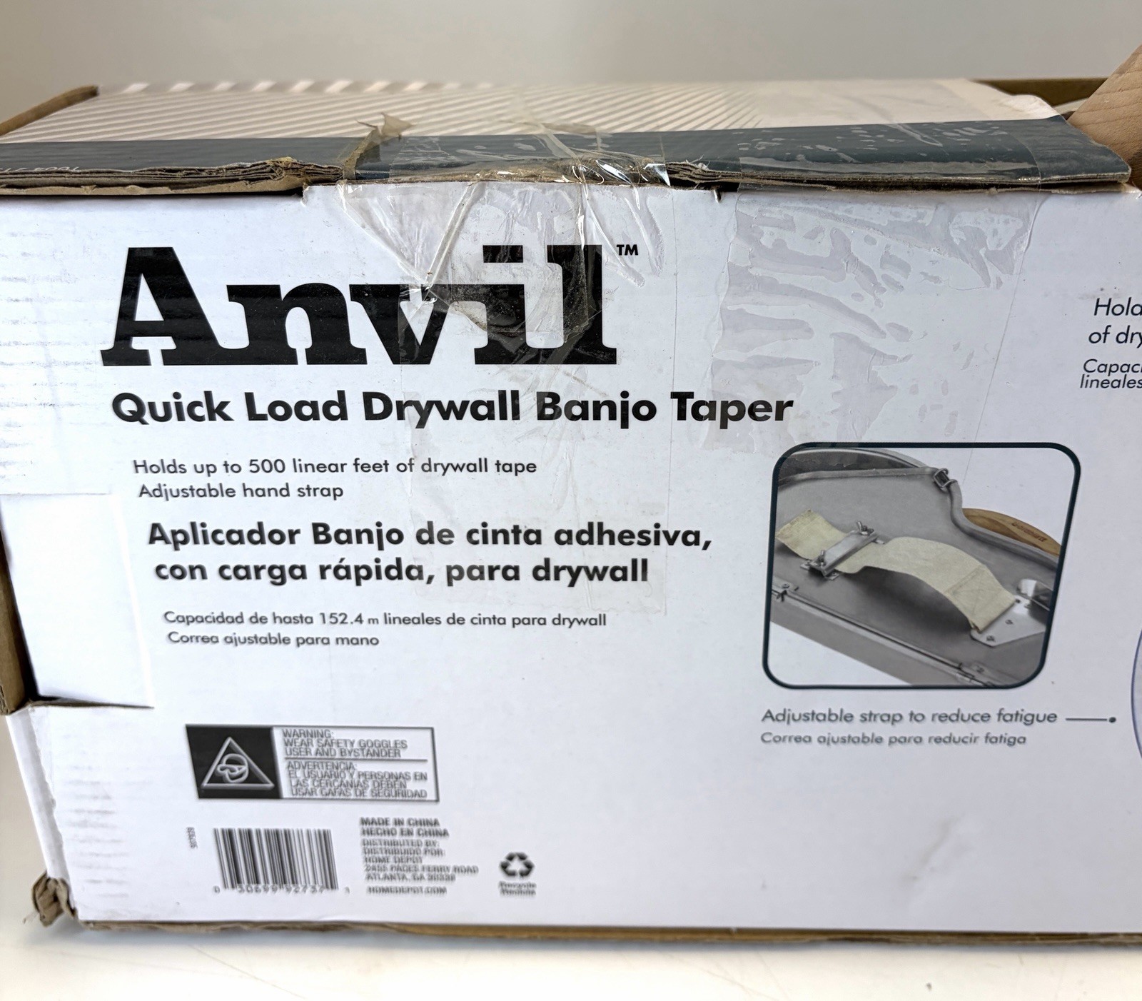Anvil 8 3/4 in Quick Load Aluminum Drywall Taper Banjo W/ Wooden Handle DTBA-HD