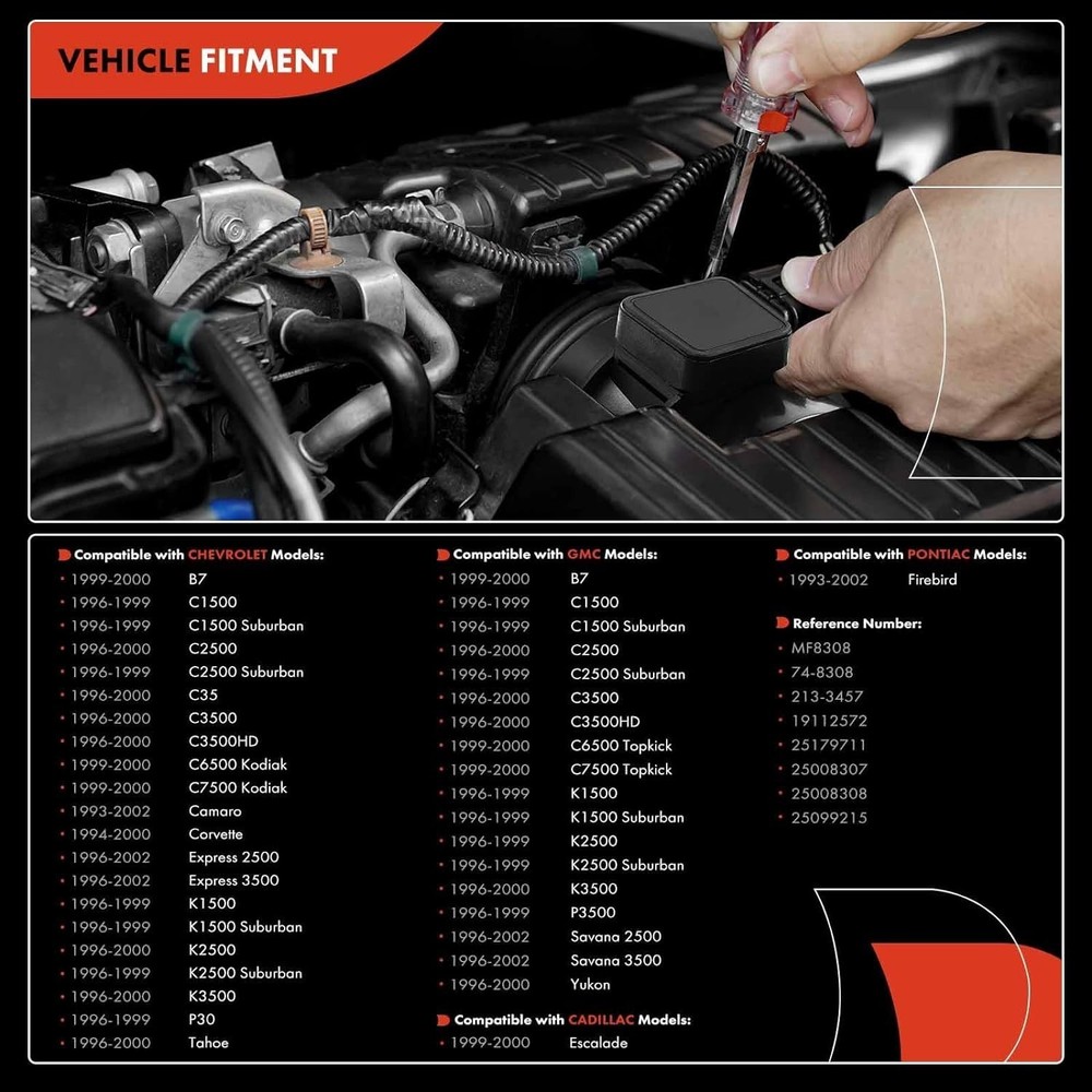 Mass Air Flow Sensor for Multiple Chevy GMC Models 4.3-8.1L​