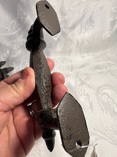 brown solid cast Iron Pull handles set of 4