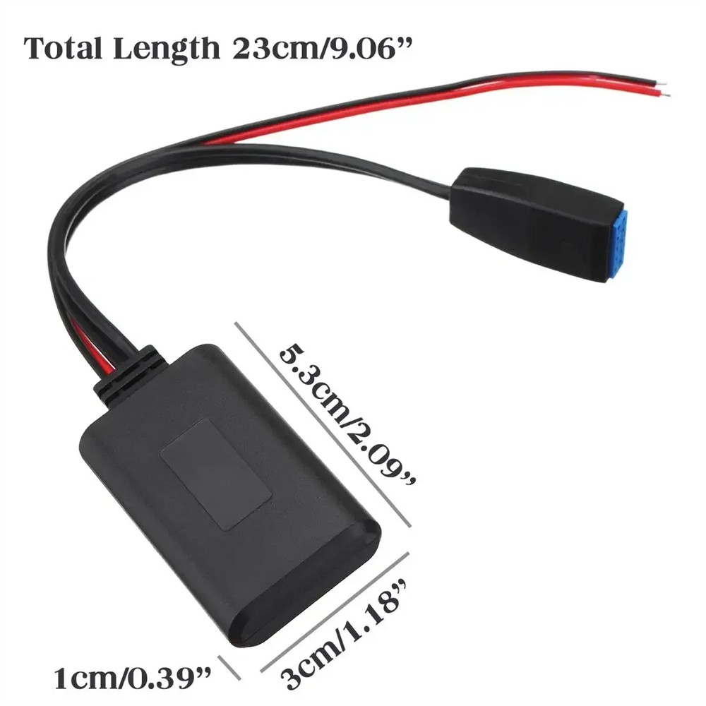 Bluetooth 4.1 Module Auxiliary Receiver Cable Adapter 10-pin Fit for BMW E39 E46