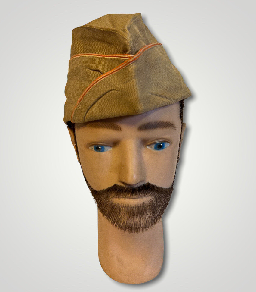 WW2 US Military Garrison Cap Hat Khaki d