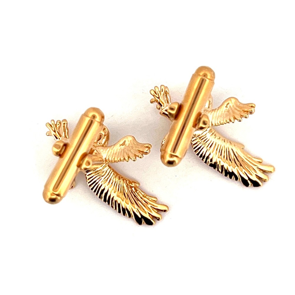 Gold Plated Eagle Cufflinks Ari D Norman