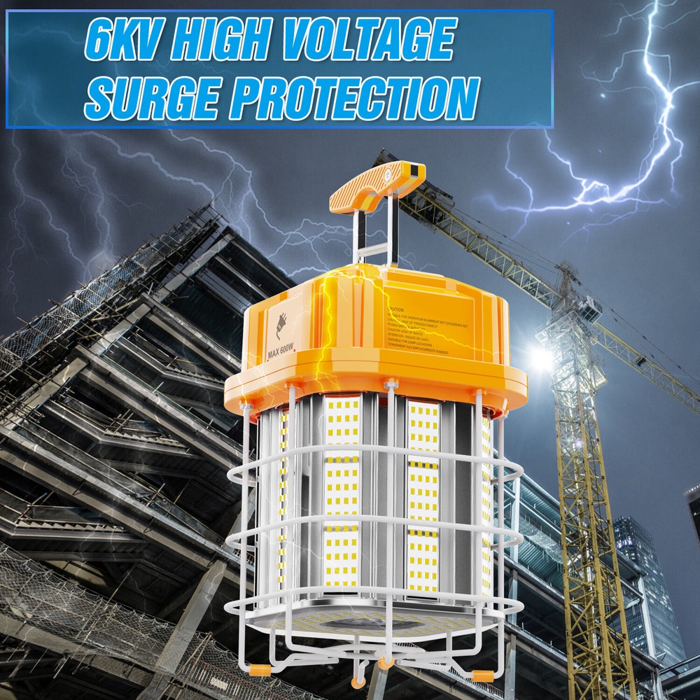 LED Temporary Work Light Fixture 100Watt Linkable Construction High Bay Lighting