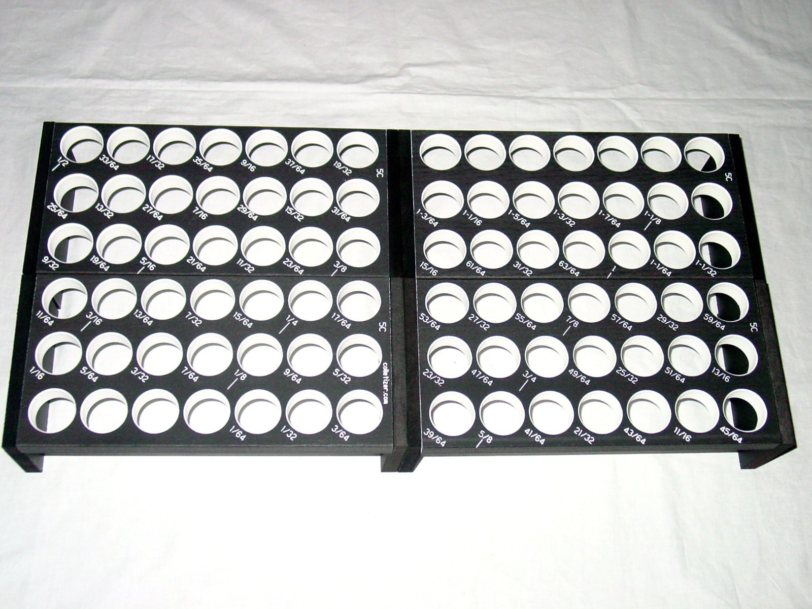 5C All Sizes 64ths-set Collet Rack Tray Drawer OR Bench Storage, Holder, 4BJ4X16