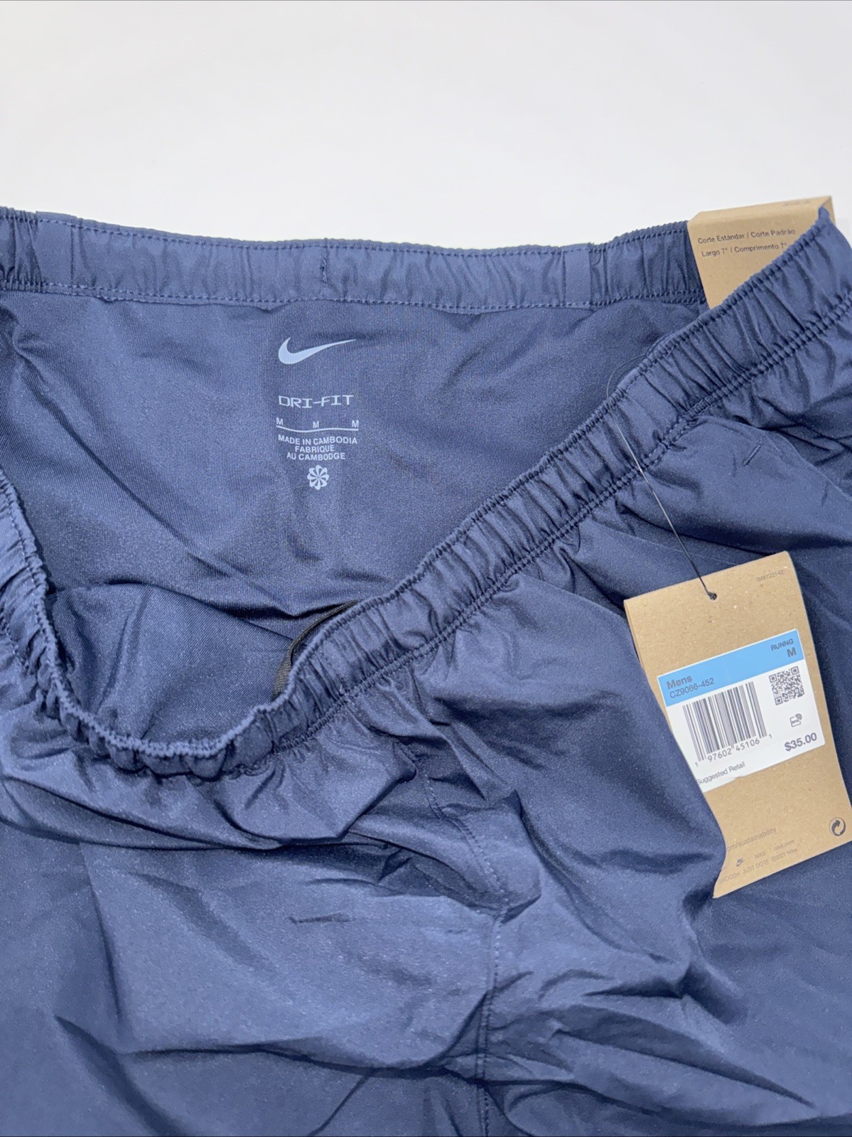 $35 Nike Men’s Challenger 7” Inseam Shorts CZ90666 - Navy - Medium- New Tags