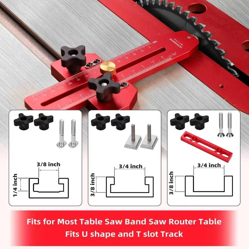 GOINGMAKE Thin Rip Jig Table Saw Guide for Repetitive Narrow Thin Strip Cuts