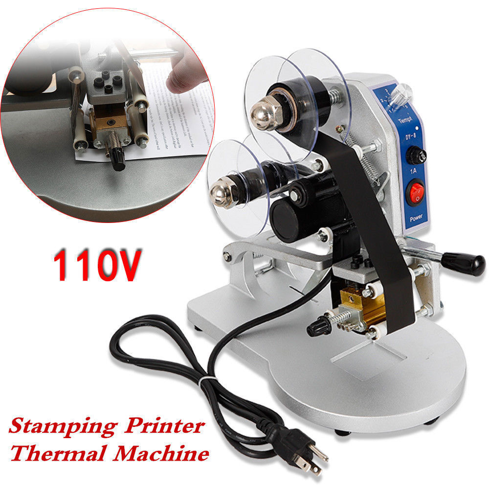 Hot Stamping Coding Printer Machine Manual Ribbon Date Batch Character Coding